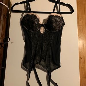 34B Victoria's Secret Bustier with Garter Straps